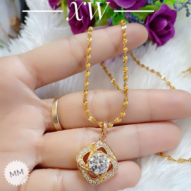 Xuping Set / Kalung / Anting Xuping Gold