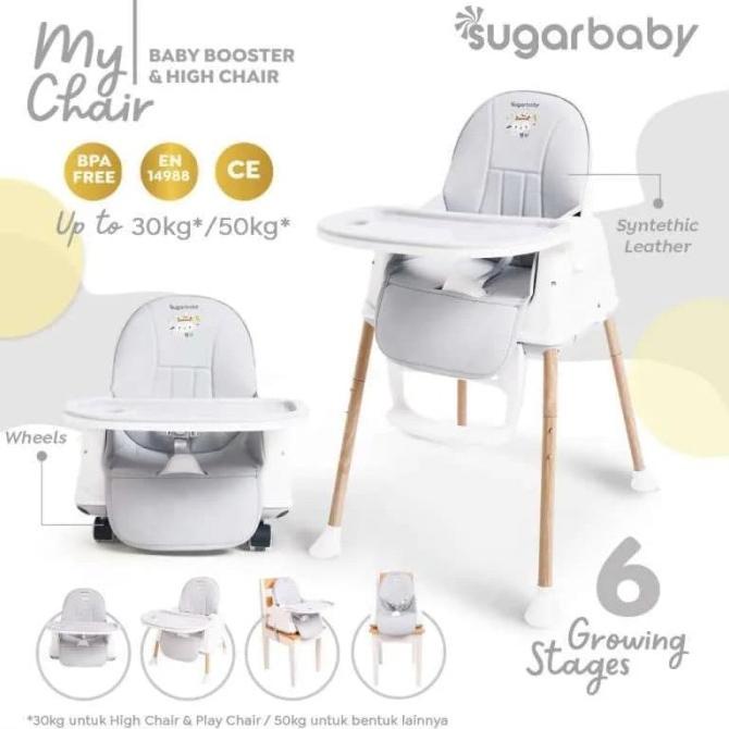 Sugar Baby My Chair Baby Booster and High Chair Kursi Makan Bayi ABU
