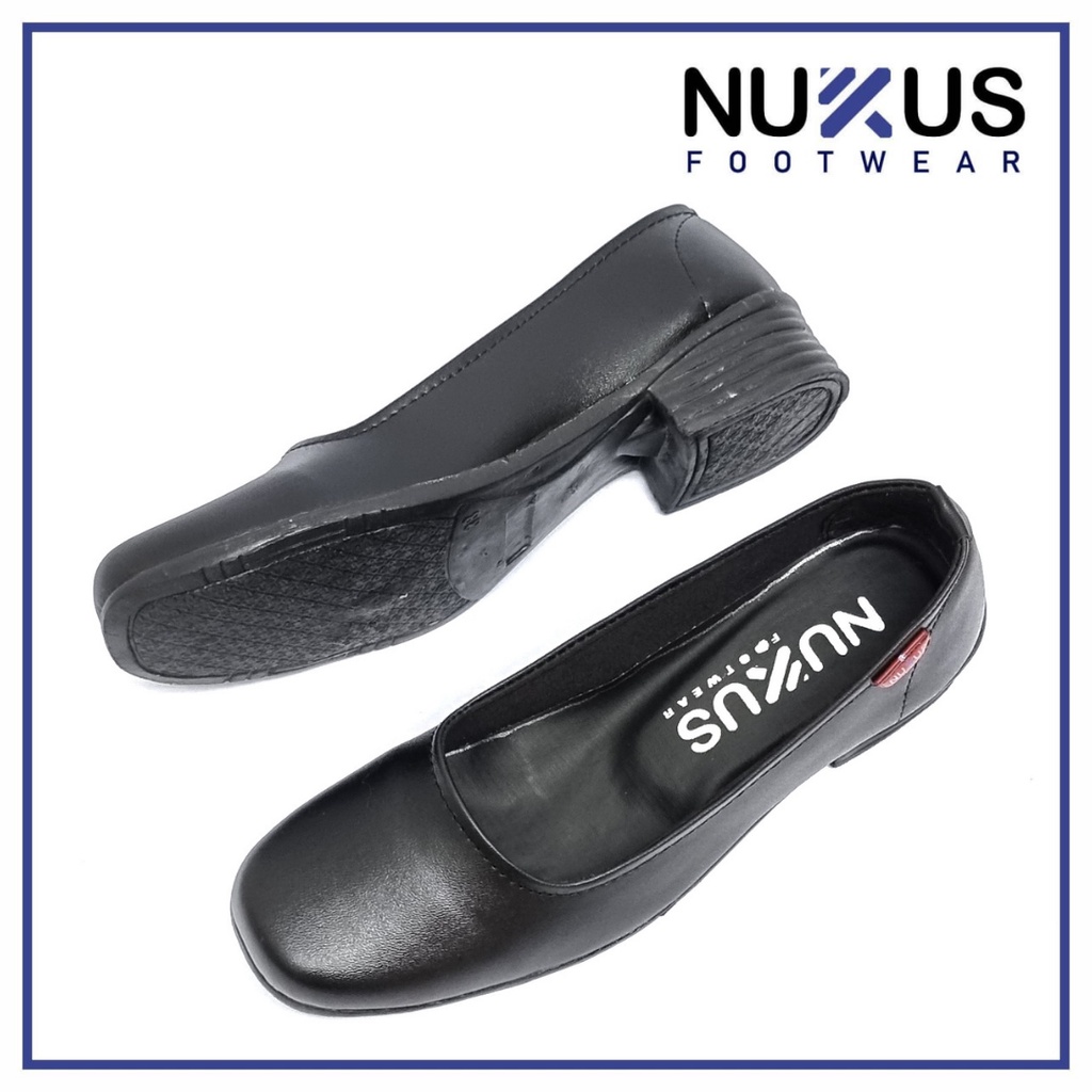 Nukus Sepatu Pantofel Wanita Hitam - P03 M