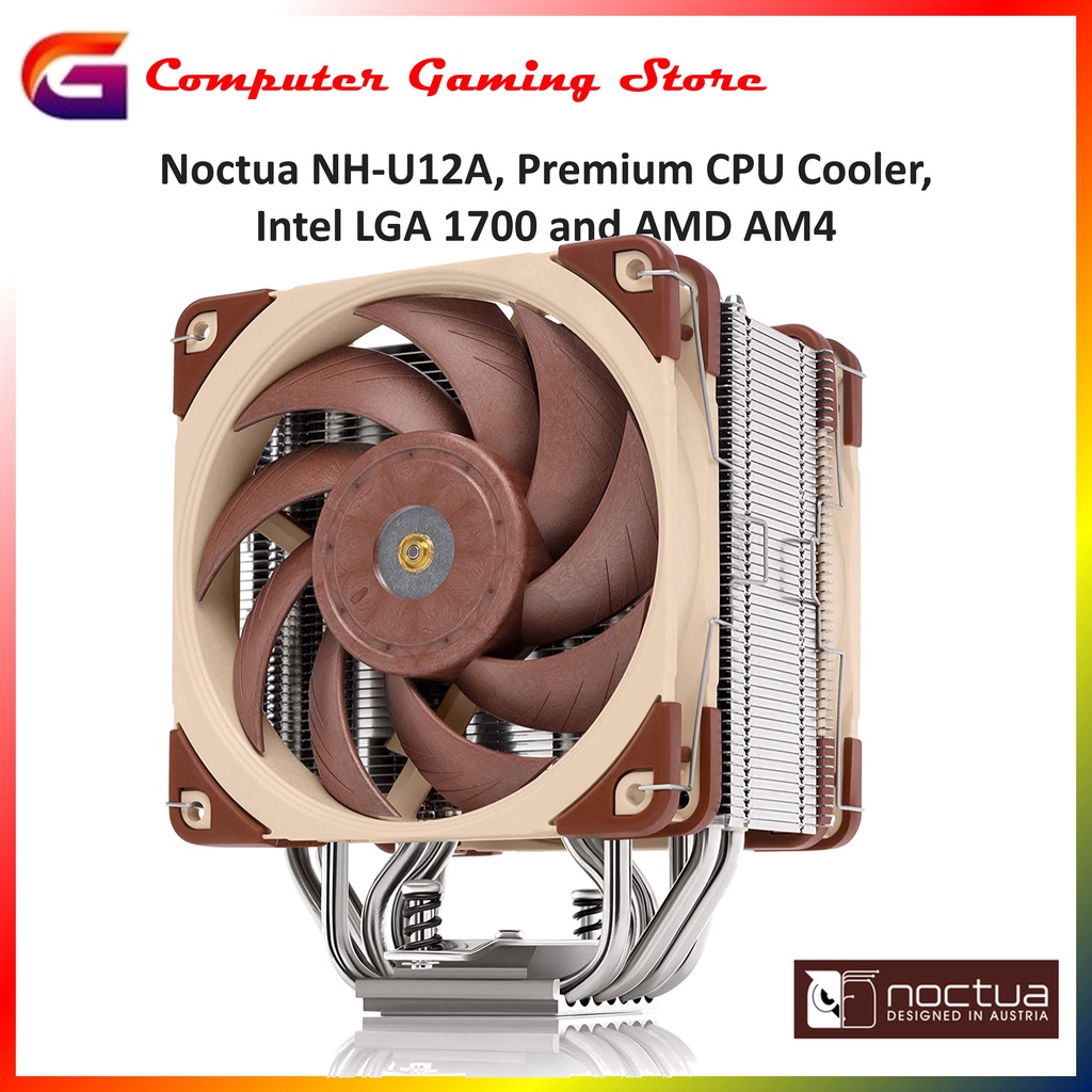 Noctua NH-U12A, Premium CPU Cooler, Intel LGA 1700 and AMD AM4