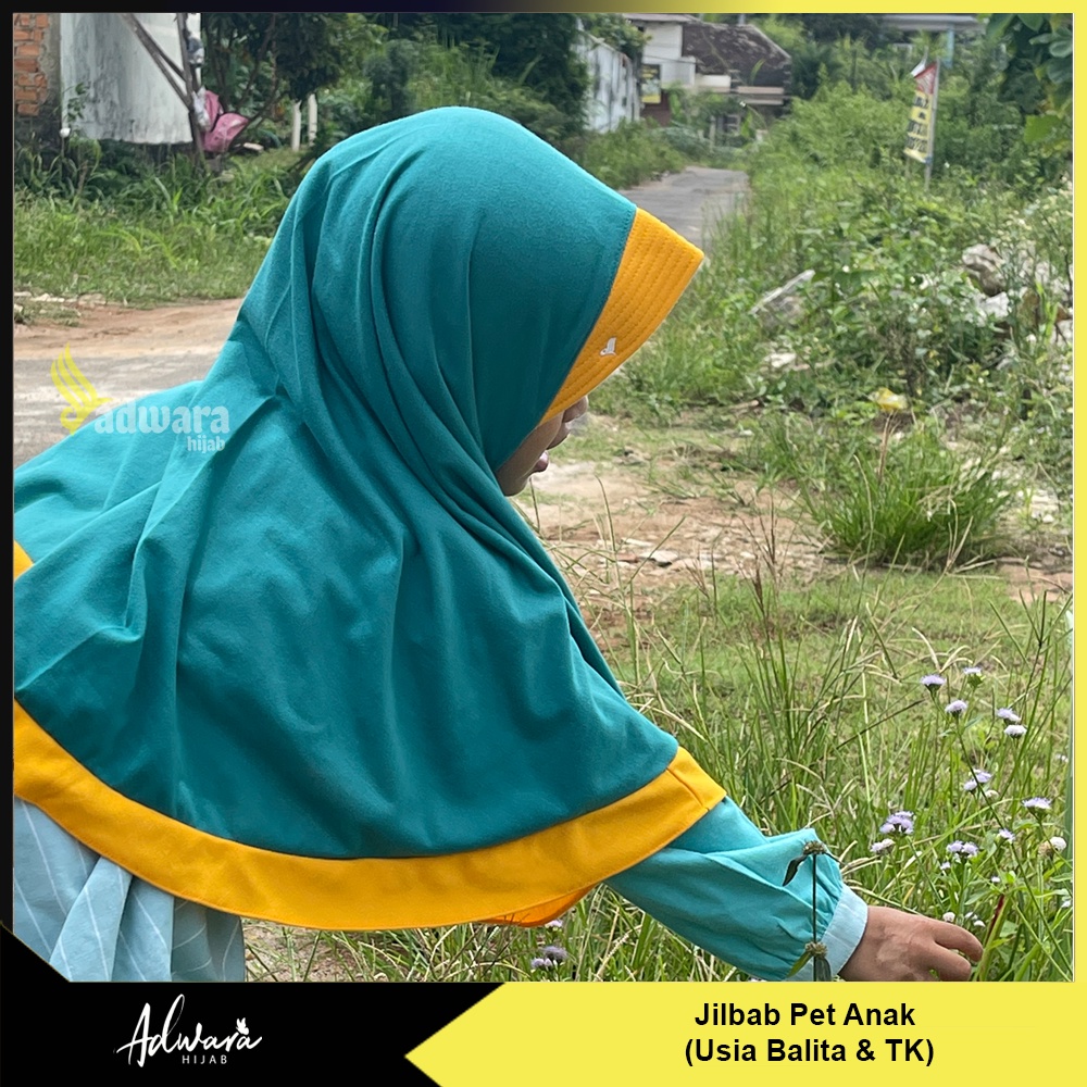 Jilbab Instan Anak TK / Jilbab Pet Kaos Usia Balita Kualitas Premium