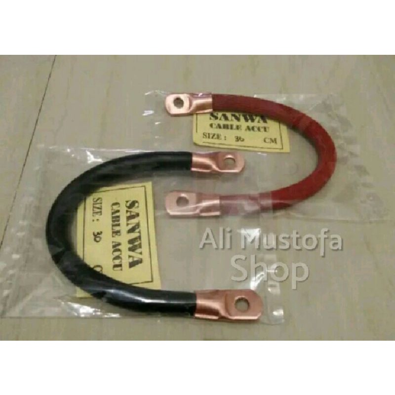 Kabel Aki Accu Mobil Diesel Sanwa 24 Volt 30 cm Murah Berkualitas Produsen Charger Aki Mobil Skun Te