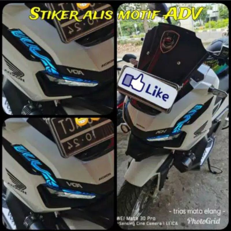 Sticker lampu depan alis ADV 150