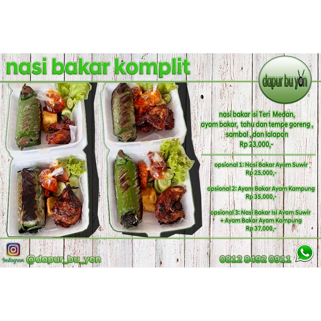 

Nasi Bakar Komplit
