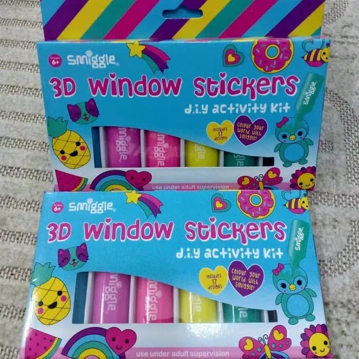 

(TERLARIS) Smiggle DIY Kit 3D Window Sticker