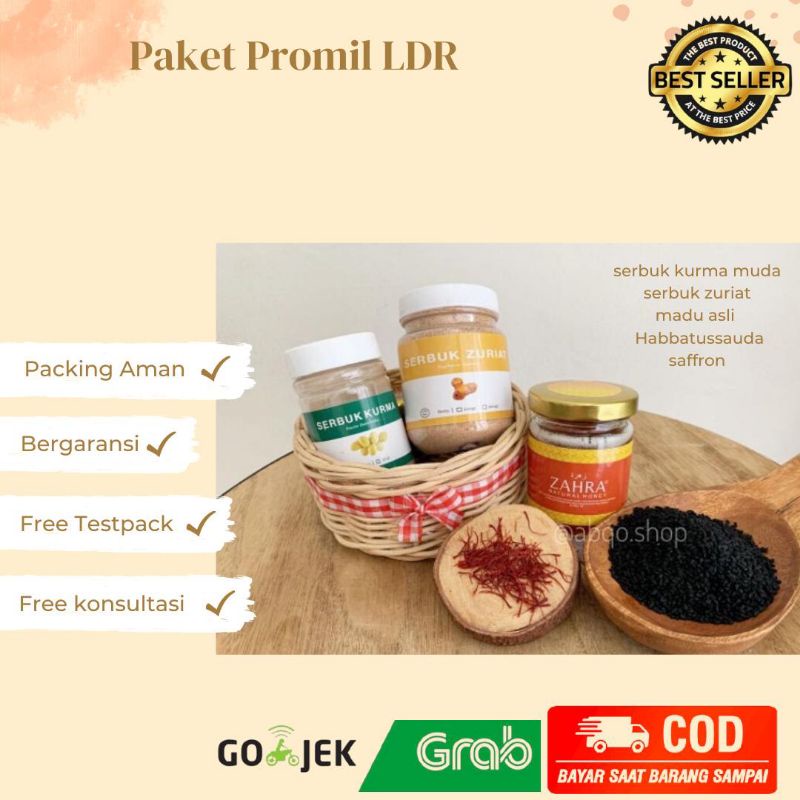 PAKET PROMIL LDR | SERBUK ZURIAT | SERBUK KURMA | SAFFRON