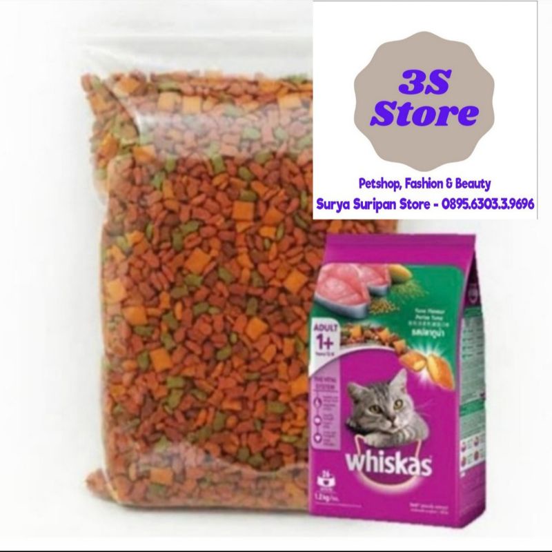 Makanan Kucing Whiskas 1+ Repack/Repak 1kg