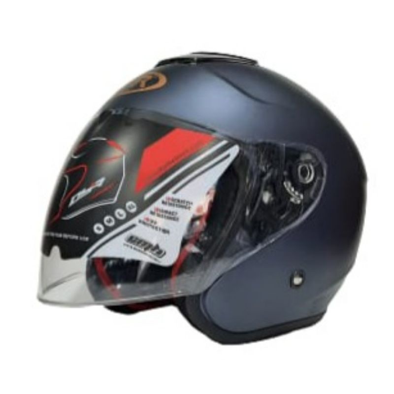 Helm Kyoto Allgrey Doff Paket Ganteng Kaca Flat Venom Merk DYR not KYT