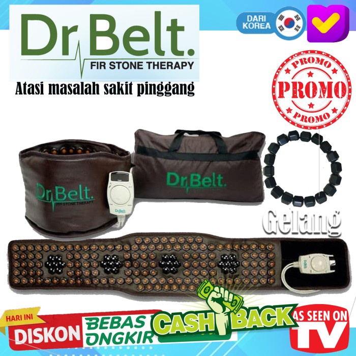 Dr Belt Alat Terapi Punggung (Free Kalung Kesehatan Gwisamunsok)