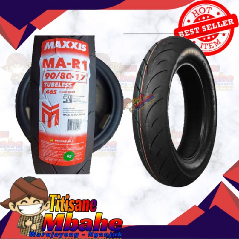 BAN MAXXIS MA-R1 90/80 RING 17 TUBELESS SOFT COMPOUND