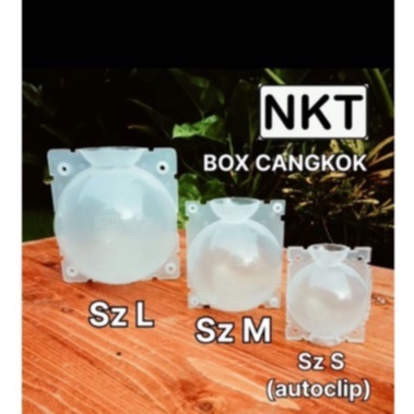 Sekarganes NKT Bola Cangkok 5 8 12 Bening Alat Cangkok Tanaman Model Bola Pohon Modifikasi Transparan 12 cm Besar 1 Set - Tempat pot wadah nkt box media cangkok 8 cm bening - SATUAN KECIL