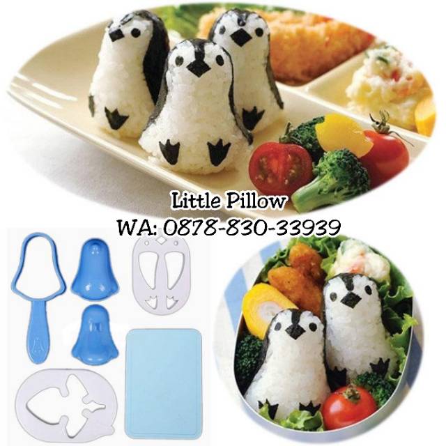 (BABY PINGUIN) Bento Rice Mold Baby Pinguin/Cetakan Bento Pinguin/Cetakan Nasi Bento Karakter