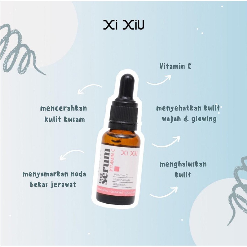 BPOM SERUM XI XIU VITAMIN C MENGHILANGKAN BEKAS JERAWAT