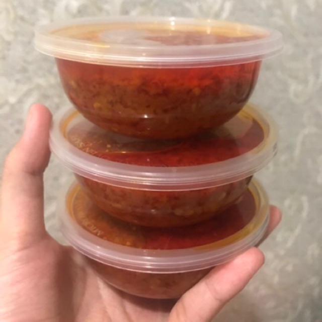 

Sambel TEMPOYAK ,TERASI sambel bawang pedas ayam ungkep 2 pcs sachet