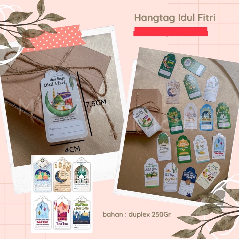 

hangtag idul fitri per PCS | kartu ucapan lebaran | hangtag lebaran | hangtag hampers | hampers lebaran | perlengkapan hampers | hangtag murah | card idul fitri - MichiSo.id