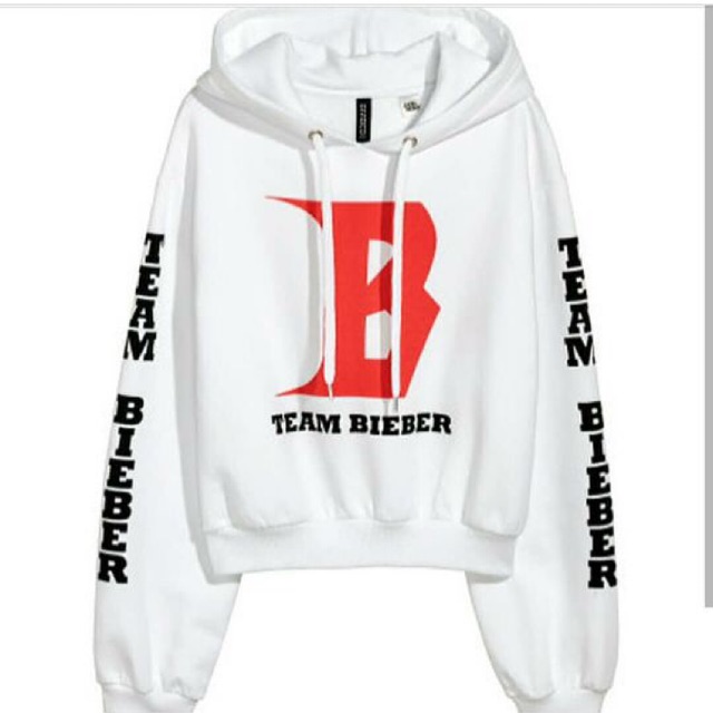 JUSTIN BIEBER HOODIE (Team Bieber) Original H&M