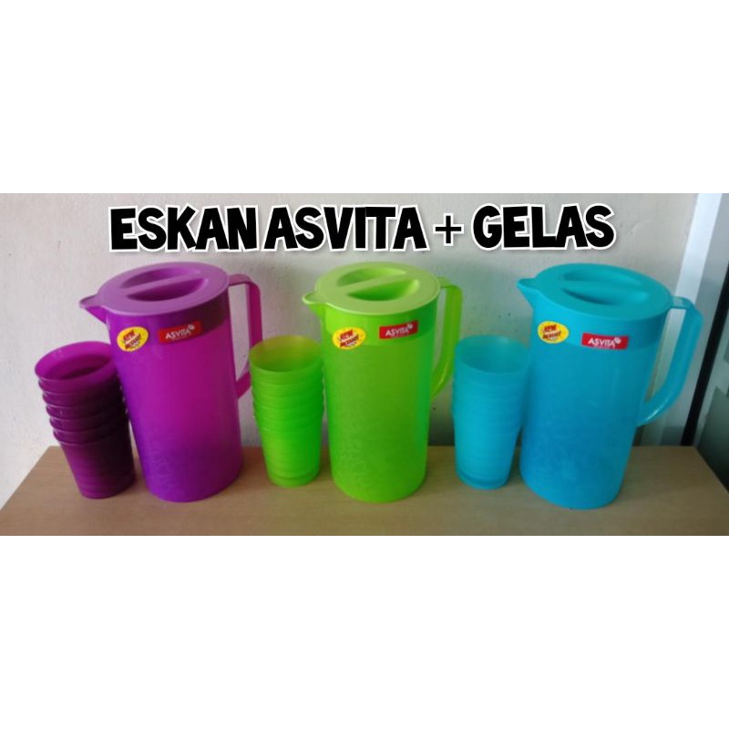 eskan Asvita teko set gelas asvita