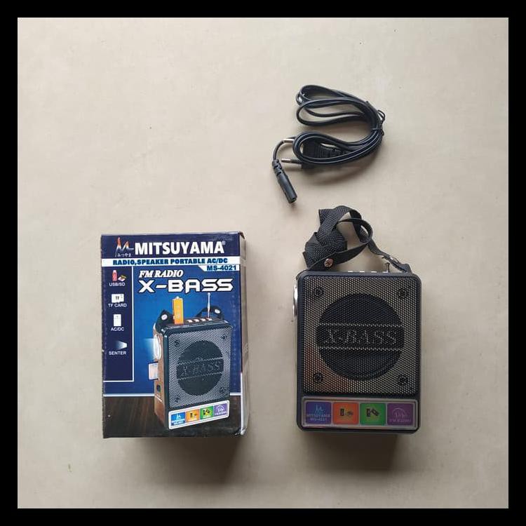 RADIO PORTABLE AC-DC X-BASS MS-4021 MITSUYAMA KODE 644