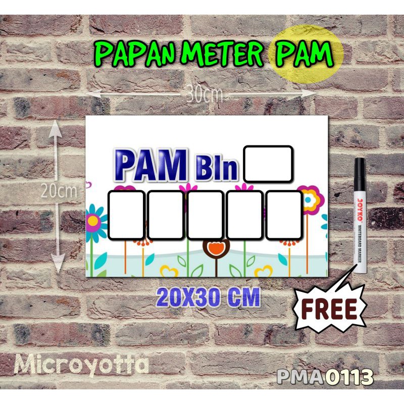 

Microyotta Papan Meter Listrik PLN PAM motif Unik - Floral 13