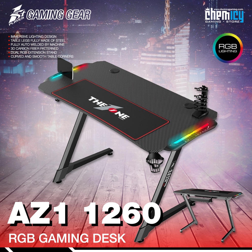 1StPlayer AZ1 1260 / AZ1-1260 RGB Gaming Desk / Meja Komputer