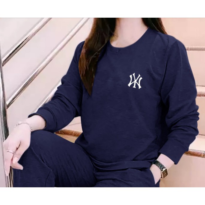 TOTOTAshop.Baju wanita NY TET,Bahan babyterry,Lengan panjang,Motif BORDIR premium,ukuran M-L-XL.