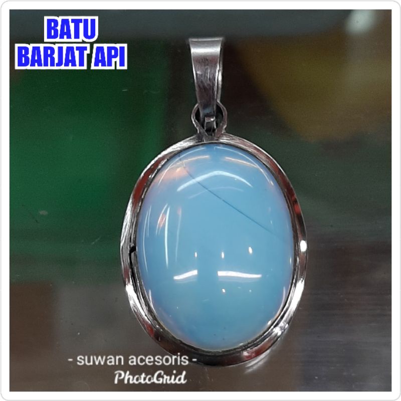 BATU BARJAT API LIONTIN MONEL