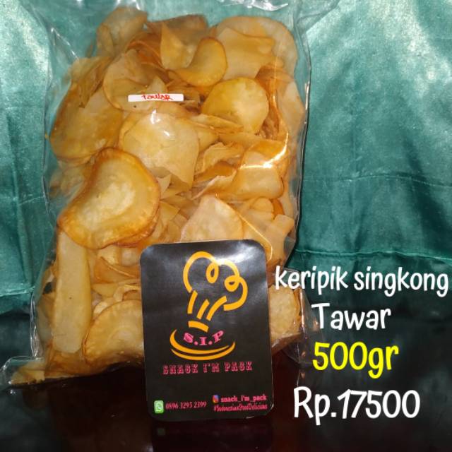 

Keripik singkong Tawar (original) 500gr