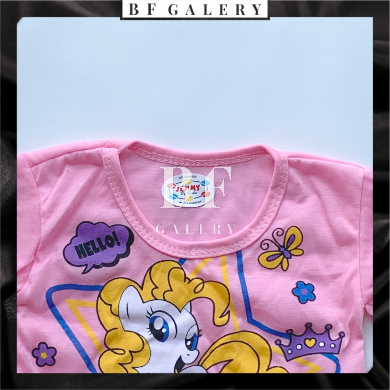 BFC005 Set Baju Anak Setelan Baju Tidur Anak Perempuan Gambar Unicorn Lucu Usia 0-2Tahun Baju Bayi Perempuan