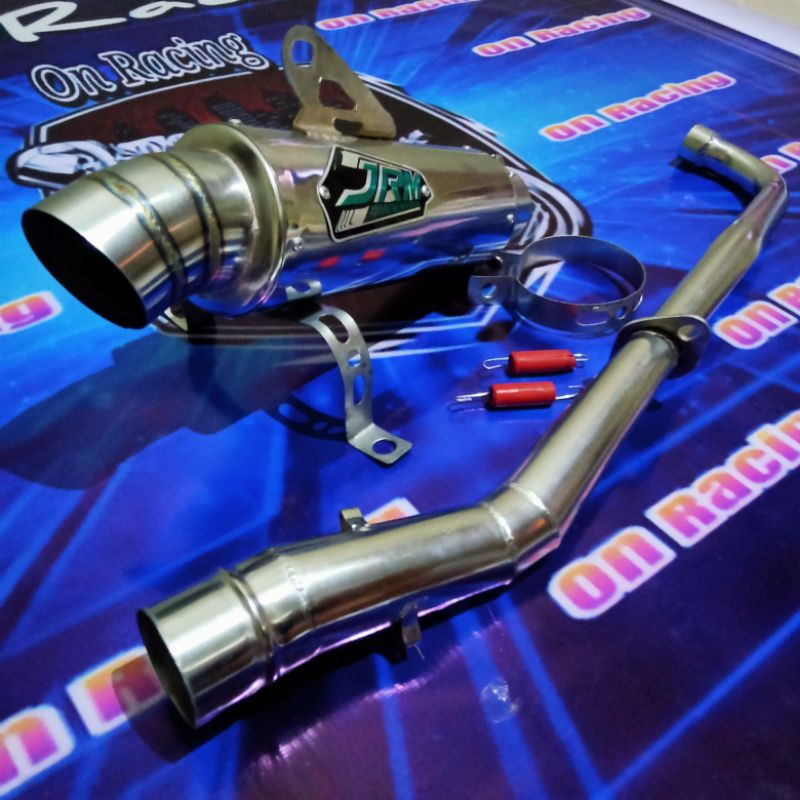 Knalpot Racing JRM SUPRA X,lama,fit,Grand,Prima,Shogun 125,R,Smash,Win,JUPITER Z,lama,burhan,robot