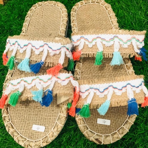 sandal bangkok/sandal anyaman/sandal bali /sanda jogja/sandal goni /COD/sandal wanita/sandal rumah