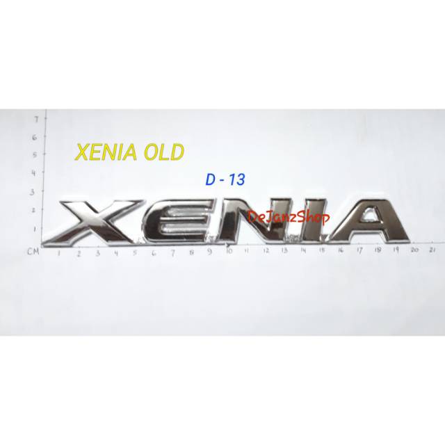 Emblem - Logo - Tempelan - Sticker XENIA Old. Daihatsu