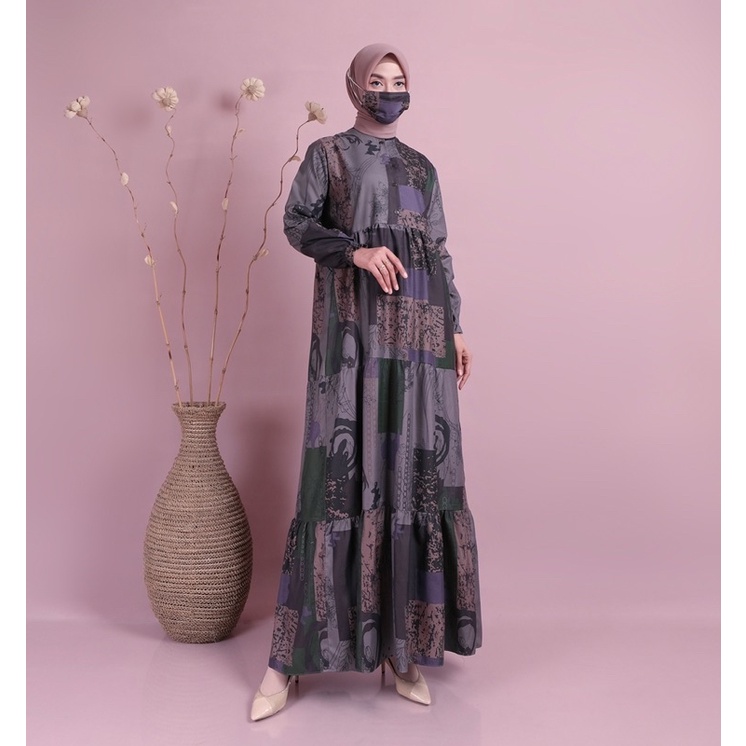 Gamis ABA AGENBAJU GAMIS DRESS AYU (M2F1) Terbaru 2022 Gamis Putih Gamis Hitam Kekinian Dress Gamis 