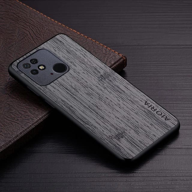 CASE XIAOMI REDMI 10 5G 10A 10C WOOD TEXTURED AIORIA ORIGINAL