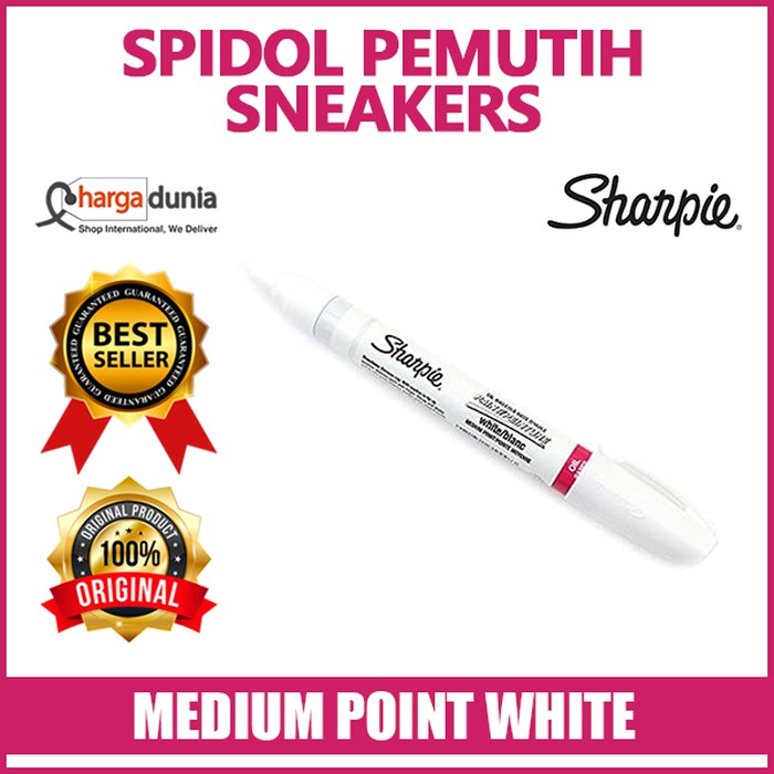 

Sharpie WHITE MEDIUM Spidol Marker Oil-Based Pemutih Sepatu Sneakers