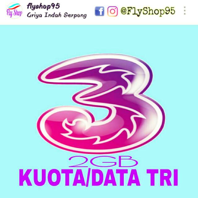 Kuota Internet Tri 2GB (1+1)