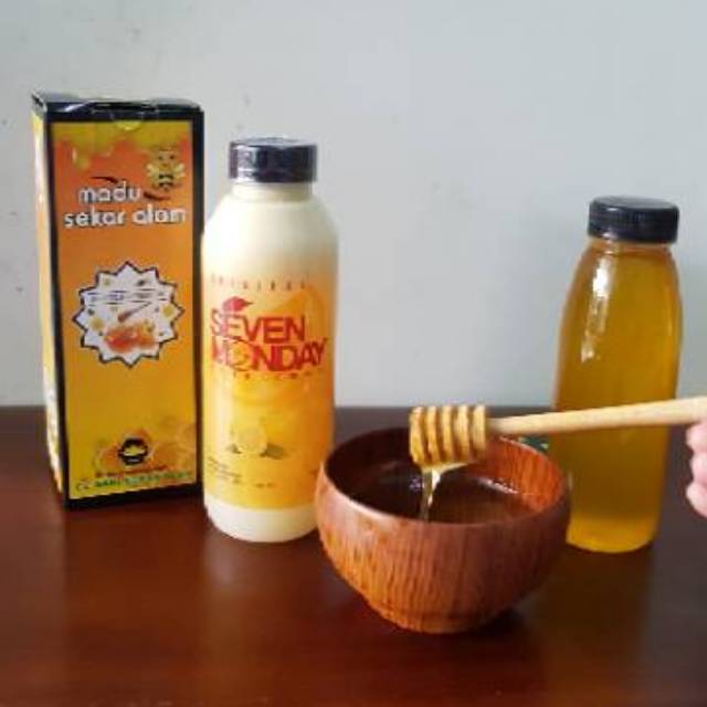 Paket Seven monday pure lemon 500 ml + madu murni melifera 500 gram