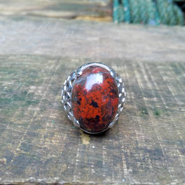 Batu akik badar besi merah cabe kebumen