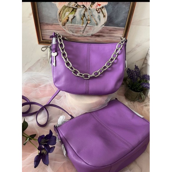 Fossil Jolie Crossbody Bright Purple