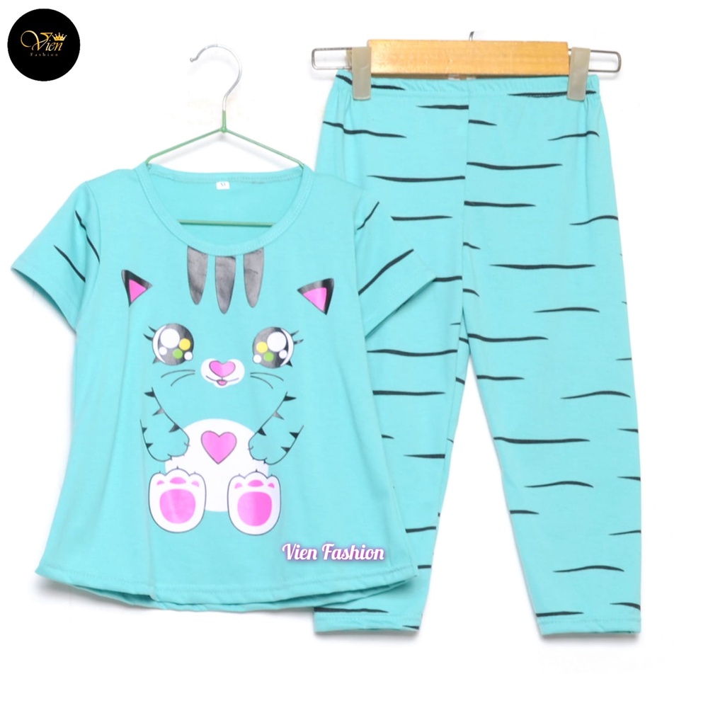 SETELAN ANAK PEREMPUAN CAT CUTE LOVE/BAJU ST ANAK PEREMPUAN/BISA C.O.D-2