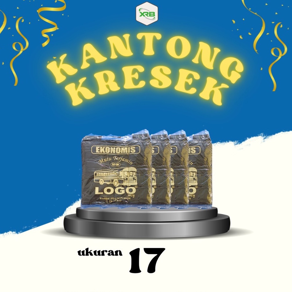 Kantong Kresek HDPE Kantong Plastik Hitam Ekonomis Uk 15 Uk 17 Uk 28 Uk 40 1 Pack isi 50 Lembar Kantong Kresek Packing Paket Online