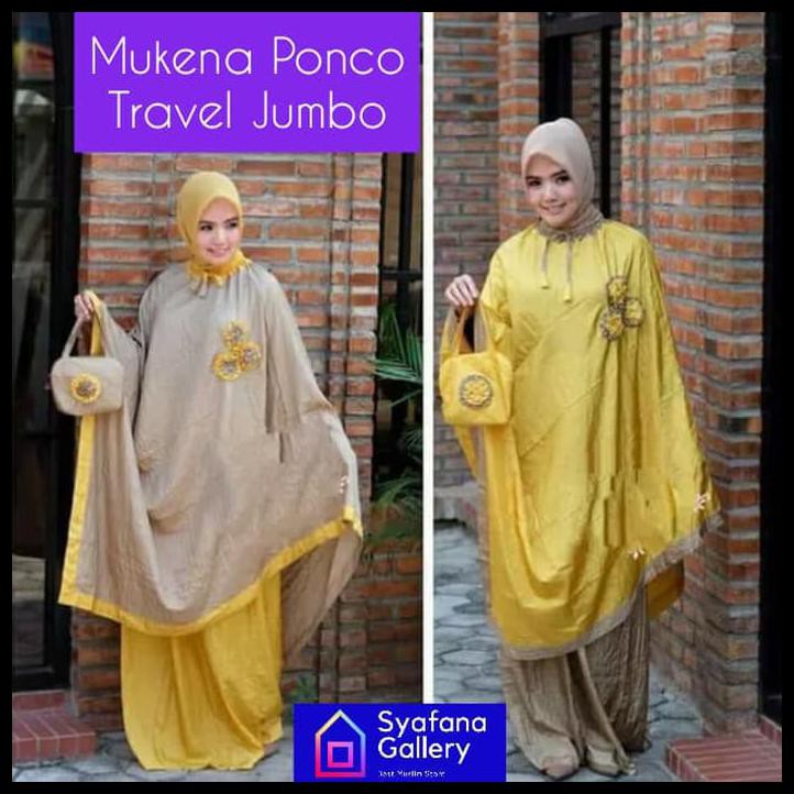 MUKENA DEWASA PONCO PARASUT TRAVEL POCONG TRAVELING JUMBO CANTIK