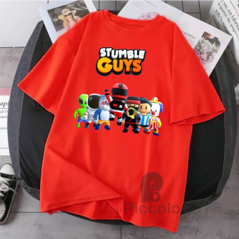 baju kaos anak stumble guys bahan premium free nama