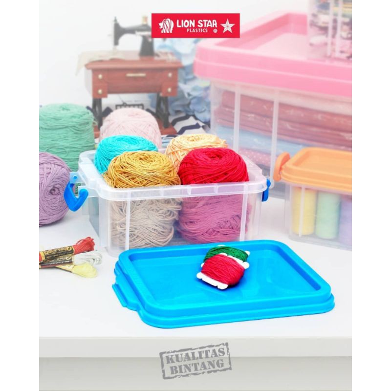 Clear box LIONSTAR no 5 kotak perkakas tebal Lion star plastik toolbox