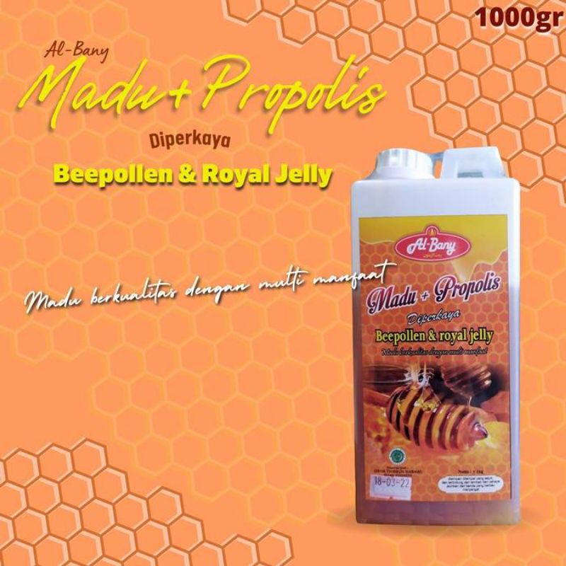 

DSM Healthy Albani Madu + Propolis + Bee Polen dan Royal Jelly 1kg