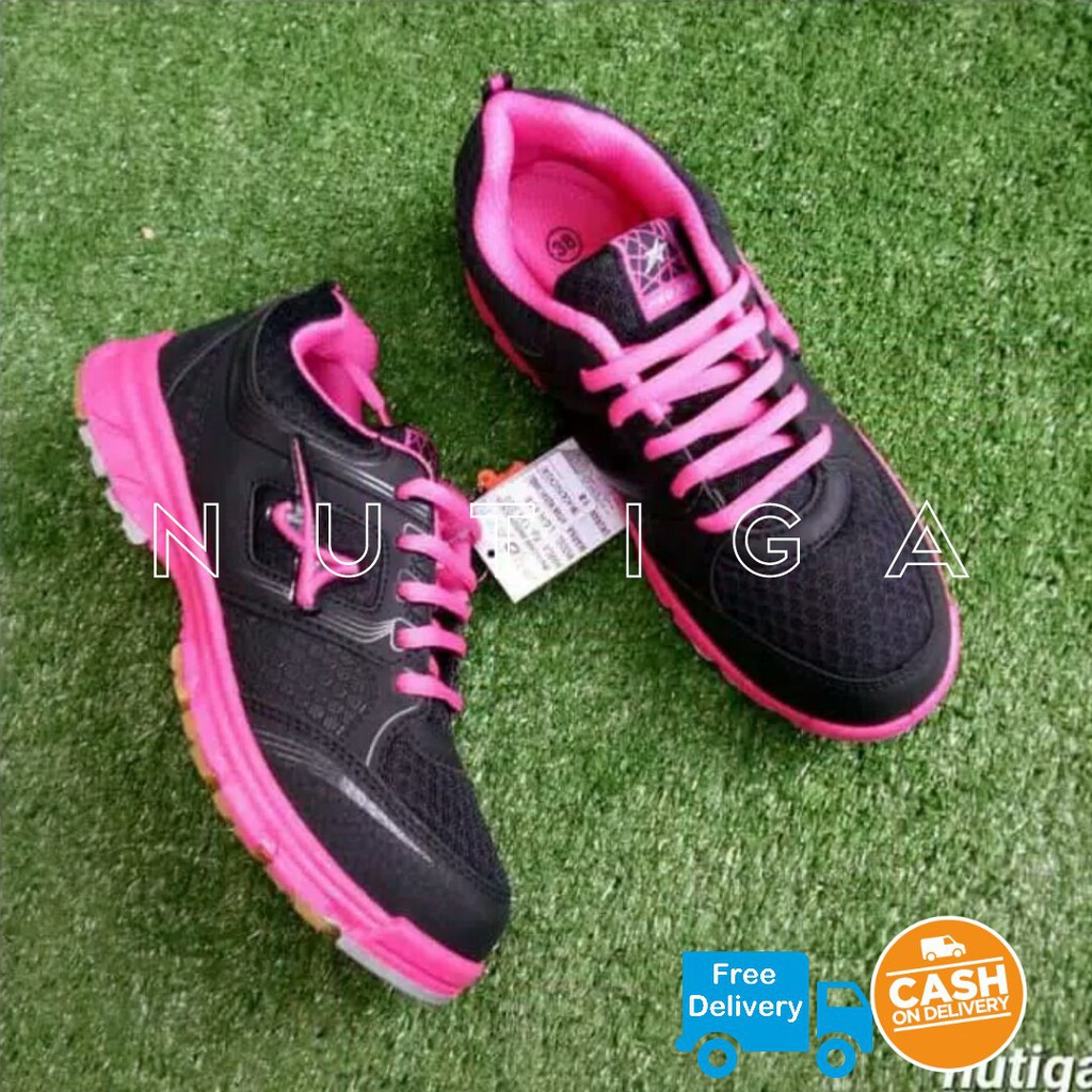 Sepatu Wanita - Sneakers - Kanialadiesoutfit - Original PRO ATT LGH - Hitam Pink