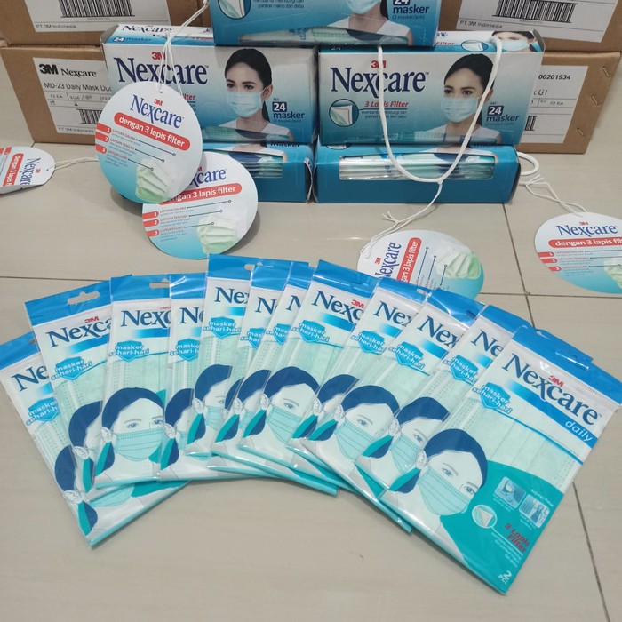 [PROMO] Masker NEXCARE &amp; WINGS PROTECTOR SACHET 3 ply Daily earloop WINGSCARE Saset Ready TERMURAH