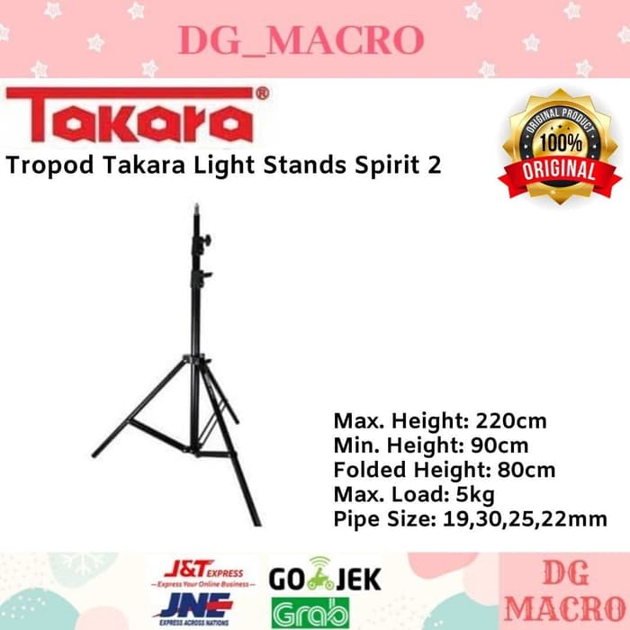 TRIPOD TAKARA SPIRIT 2 LIGHT STAND - TAKARA TRIPOD