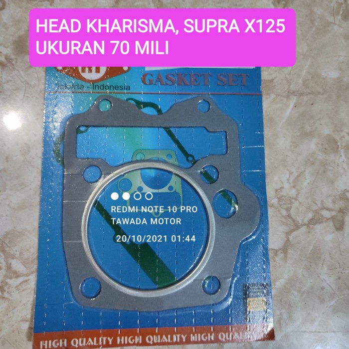 PAKING RACING BLOK HEAD DIAMETER 70 KHARISMA SUPRA X125