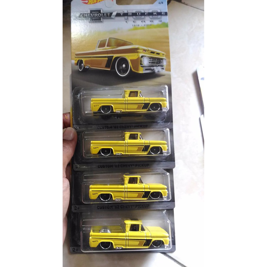 Segera Miliki Hotwheels Custom 62 Chevy Pick Up Series 100Th Promo
