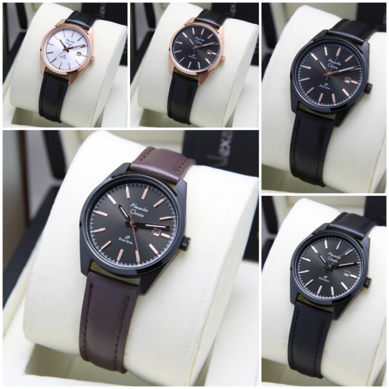 AC1025 Jam Tangan Wanita Alexandre Christie AC 1025 Wanita Original Kulit